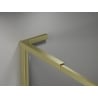 Mexen Kioto-F L cloison de douche Walk-in avec cadre 100 x 202 cm, transparent 8 mm, or brossé - 800-100-174-55-00