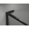 Mexen Kioto-XF L paroi de douche Walk-in avec cadre 100 x 202 cm, transparent 10 mm, noir - 800-100-174-70-00-XF