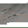 Mexen Kioto-XF paroi de douche Walk-in avec cadre 120 x 120 cm, transparent 10 mm, or rose - 800-120-202-04-60-120-XF