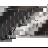 Mur de douche Mexen Kioto-XF Walk-in avec cadre 100 x 70 cm, transparent 10 mm, cuivre brossé - 800-100-202-04-65-070-XF