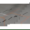 Mur de douche Mexen Kioto-XF Walk-in avec cadre 100 x 70 cm, transparent 10 mm, cuivre brossé - 800-100-202-04-65-070-XF