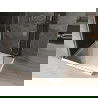 Mexen Omega cabine de douche coulissante 140 x 100 cm, graphite, chrome + receveur plat, blanc - 825-140-100-01-40-4010