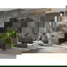 Mexen Omega cabine de douche coulissante 140 x 100 cm, graphite, chrome + receveur plat, blanc - 825-140-100-01-40-4010
