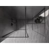 Mexen Kioto-XF paroi de douche Walk-in avec cadre 160x70 cm, transparent 10 mm gris canon brossé - 800-160-202-04-66-070-XF