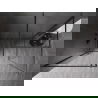 Mexen Kioto-XF paroi de douche Walk-in avec cadre 140x120 cm transparent 10 mm gris acier brossé - 800-140-202-04-66-120-XF