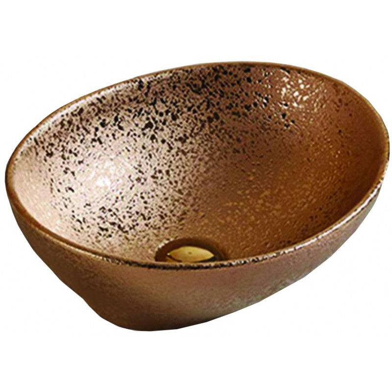 Mexen Elza lavabo de comptoir 40 x 33 cm, Cuivre - 21014051