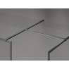 Mexen Kioto-XF paroi de douche Walk-in avec cadre 150 x 80 cm, transparent 10 mm, gun metal - 800-150-202-04-95-080-XF