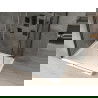 Mexen Omega cabine de douche coulissante 110 x 100 cm, transparente, noire + bac Flat, blanc - 825-110-100-70-00-4010B
