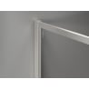 Mexen Kioto-XF paroi de douche Walk-in avec cadre 130x120 cm, transparent 10 mm, nickel brossé - 800-130-202-04-97-120-XF