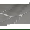 Mexen Kioto-XF paroi de douche Walk-in avec cadre 150x120 cm, transparent 10 mm, nickel brossé - 800-150-202-04-97-120-XF
