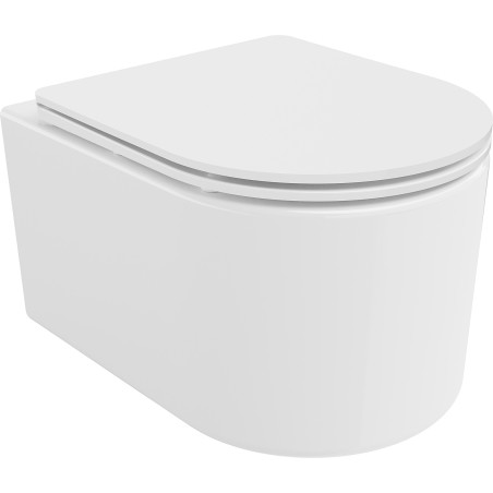 Mexen Sofia cuvette WC Rimless avec abattant slim à descente progressive, duroplast, blanc brillant - 30540300