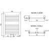 Mexen Mars radiateur électrique 500 x 400 mm, 300 W, doré - W110-0500-400-2300-50