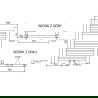 Mexen Mars radiateur de salle de bain 500 x 400 mm, 141 W, doré - W110-0500-400-00-50