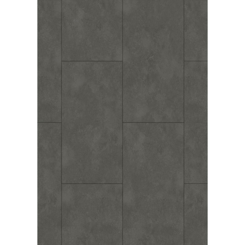 Mexen Steel Black échantillon de panneaux vinyles 610 x 305 mm SPC 6,5 mm, sous-couche IXPE 1,5 mm, 4 V-Fuge, Pierre - F1148-S