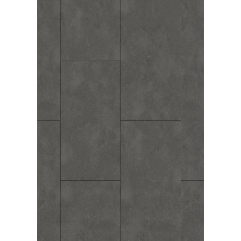 Mexen Steel Black échantillon de panneaux vinyles SPC 6,5 mm, sous-couche IXPE 1,5 mm, 4 V-Fuga, Pierre - F1148-S