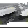 Mexen Mia baignoire autoportante d'angle droite 140 x 75 cm, blanc/noir, trop-plein doré brossé - 52691407575P-55