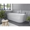 Mexen Mia baignoire autoportante d'angle gauche 140 x 75 cm, blanche, trop-plein blanc - 52691407500L-20
