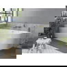 Mexen Mia baignoire autoportante d'angle gauche 160 x 80 cm, blanc, trop-plein or brossé - 52691608000L-55