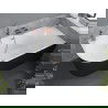 Mexen Mia baignoire autoportante d'angle droite 160 x 80 cm, blanc/noir, trop-plein or rose - 52691608075P-60