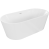 Mexen Luna baignoire autoportante 140 x 75 cm, blanche, trop-plein blanc - 52031407500-20