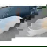 Mexen Luna baignoire autoportante 140 x 75 cm, blanche, trop-plein or rose - 52031407500-60