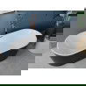 Mexen Luna baignoire autoportante 140 x 75 cm, blanc/noir, trop-plein or rose - 52031407575-60