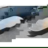 Mexen Luna baignoire autoportante 140 x 75 cm, blanc/noir, trop-plein noir - 52031407575-70