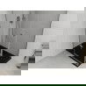 Mexen Roma cabine de douche battante 80 x 100 cm, transparent, chrome + bac Flat, noir - 854-080-100-01-00-4070