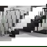Mexen Exo cabine de douche pivotante 100 x 70 cm, transparent, noir - 817-100-070-70-00