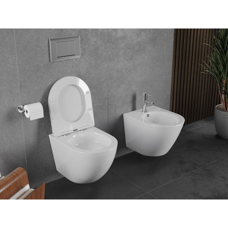 Mexen Lena cuvette WC sans rebord Tornado, blanc brillant - 3322XX00T