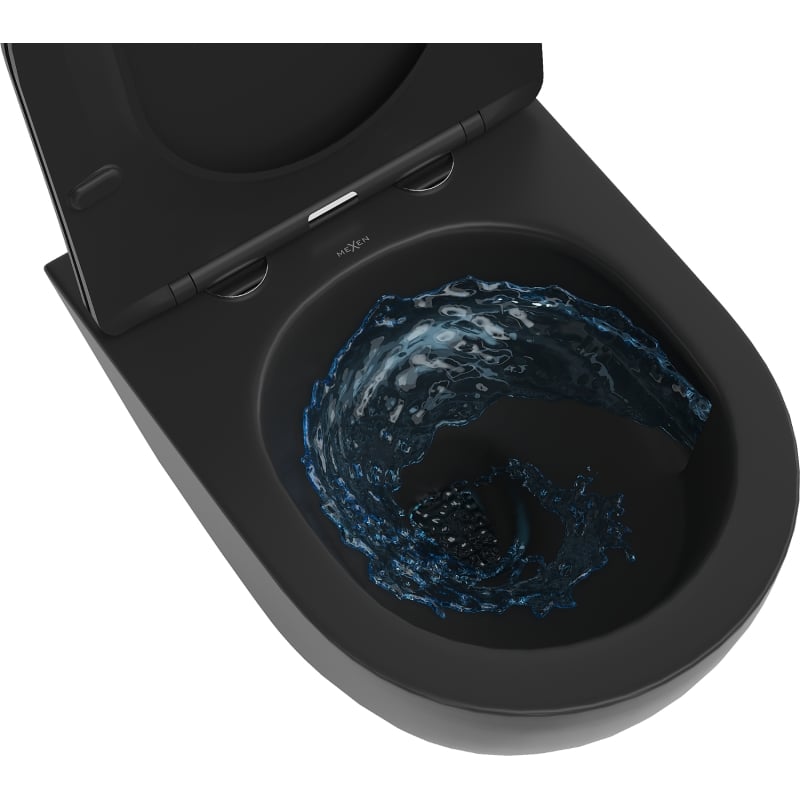 Mexen Lena cuvette WC Rimless Tornado, noir mat - 3322XX85T
