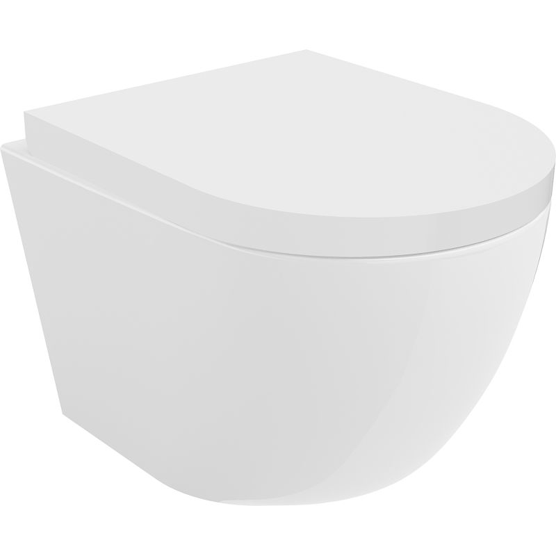 Mexen Lena cuvette wc Rimless Tornado avec abattant à descente lente dur, duroplast, blanc brillant - 30220200T