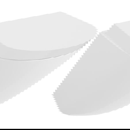 Mexen Lena cuvette WC Rimless Tornado avec abattant à descente lente, dur plastique, blanc brillant - 30220200T