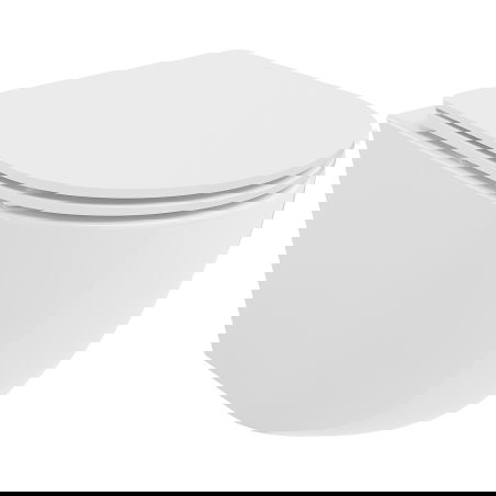 Mexen Lena cuvette WC Rimless Tornado avec abattant à fermeture douce mince, duroplast, blanc brillant - 30220300T