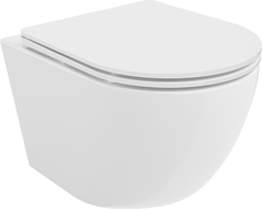 Mexen Lena cuvette WC Rimless Tornado avec abattant slim à descente lente, duroplast, blanc brillant - 30220300T