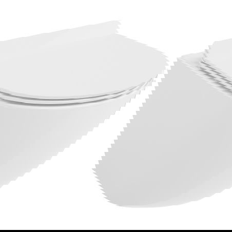 Mexen Lena cuvette WC Rimless Tornado avec abattant slim à descente lente, duroplast, blanc brillant - 30224000T