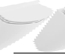 Mexen Lena cuvette WC Rimless Tornado avec abattant slim à descente lente, duroplast, blanc brillant - 30224000T Mexen Lena cuvette WC Rimless Tornado avec abattant slim à descente lente, duroplast, blanc brillant - 30224000T