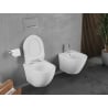 Mexen Lena cuvette WC Rimless Tornado avec abattant à descente lente slim, duroplast, blanc brillant - 30224000T