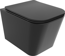 Mexen Teo cuvette WC Rimless Tornado avec abattant à descente lente slim, duroplast, noir mat - 30850685T