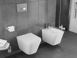 Mexen Teo WC sans rebord Rimless Tornado avec abattant slim, duroplast, blanc brillant - 30850600T