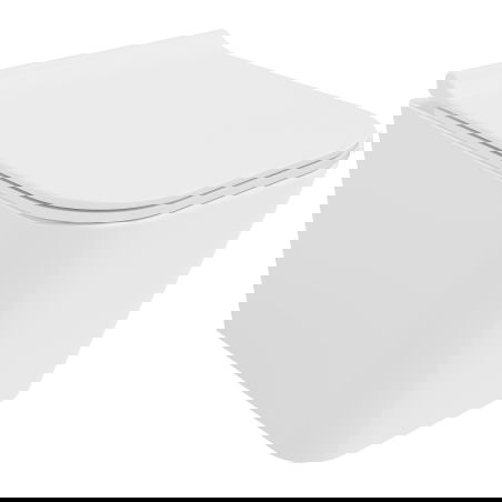 Mexen Teo cuvette WC Rimless Tornado avec abattant à descente progressive slim, duroplast, blanc brillant - 30850700T