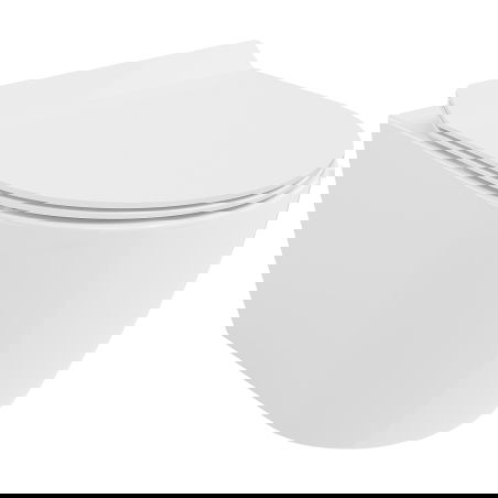Mexen Carmen cuvette WC Rimless Tornado avec abattant à descente lente slim, duroplast, blanc brillant - 30880100T