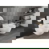 Mexen Carmen cuvette WC Rimless Tornado avec abattant à descente lente slim, duroplast, blanc brillant - 30880100T