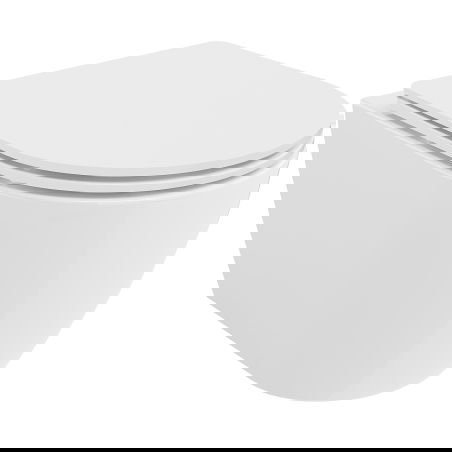 Mexen Carmen cuvette wc Rimless Tornado avec abattant à descente ralentie slim, duroplast, blanc brillant - 30880300T
