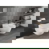 Mexen Carmen cuvette wc Rimless Tornado avec abattant à descente ralentie slim, duroplast, blanc brillant - 30880300T