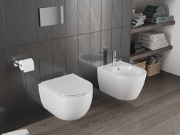 Mexen Carmen cuvette wc Rimless Tornado avec abattant slim à descente amortie, duroplast, blanc brillant - 30880400T