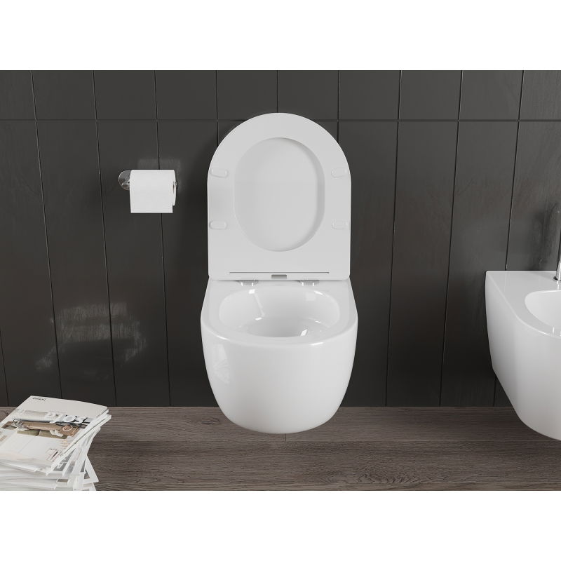 Mexen Carmen cuvette WC sans rebord Tornado, blanc brillant - 3388XX00T