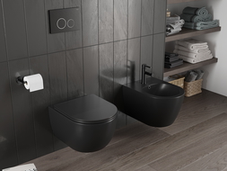 Mexen Carmen cuvette wc Rimless Tornado, noir mat - 3388XX85T