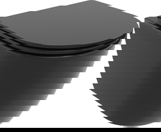 Mexen Carmen cuvette WC Rimless Tornado avec abattant slim à descente progressive, duroplast, noir mat - 30881085T