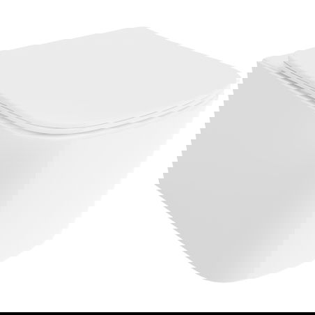 Mexen Vivo cuvette WC Rimless Tornado avec abattant à descente lente slim, duroplast, blanc brillant - 30610200T